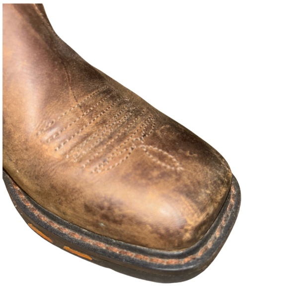 ARIAT BOYS' EARTH WORKHOG® WESTERN BOOTS - SQUARE TOE $120 - Picture 6 of 8